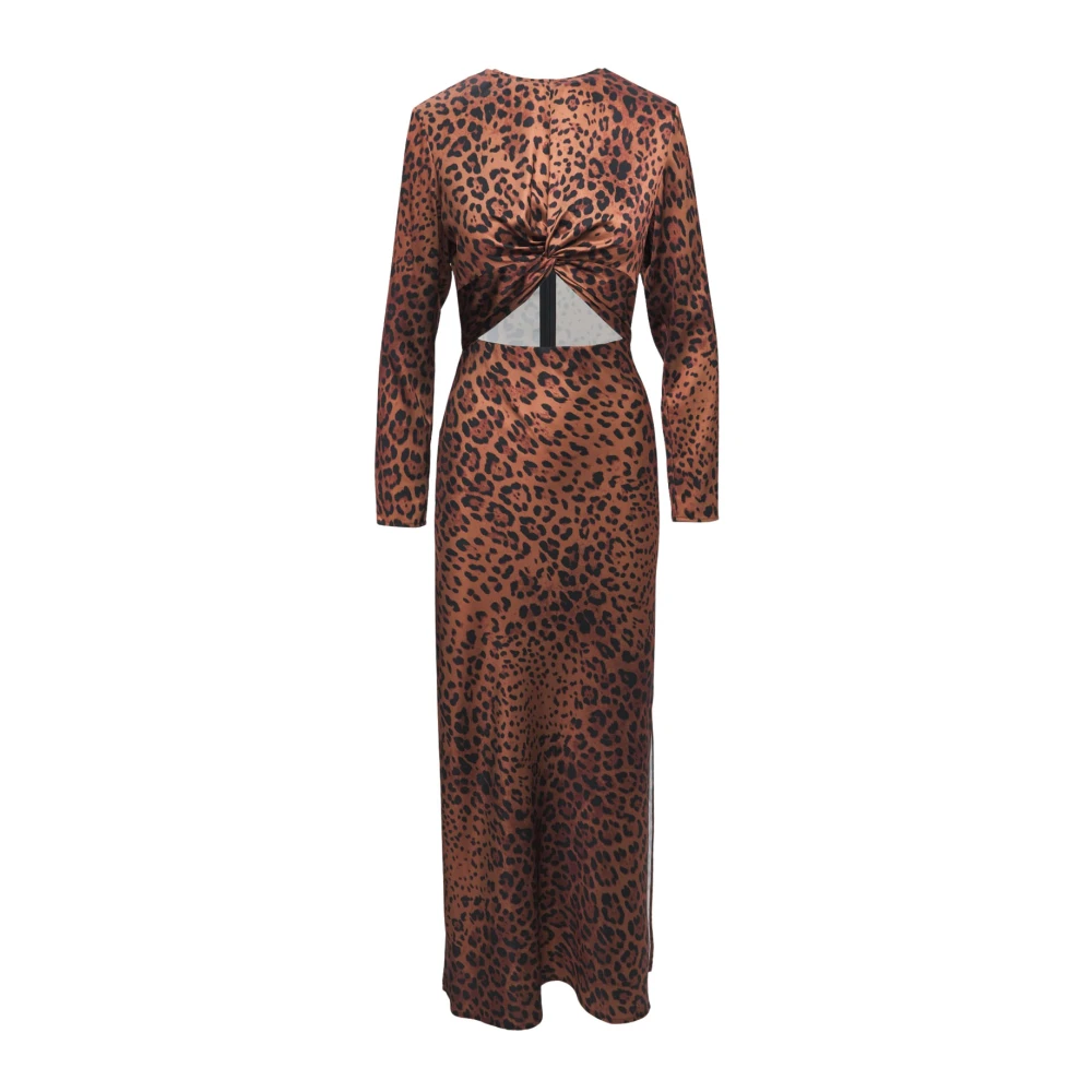 Wakakuu Icons Elegante Sophia-jurk voor vrouwen Brown Dames