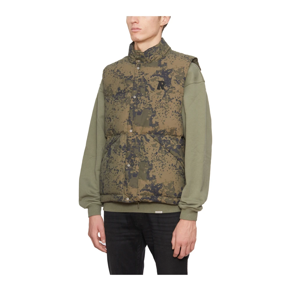 Represent Gewatteerd Nylon Vest Green Heren