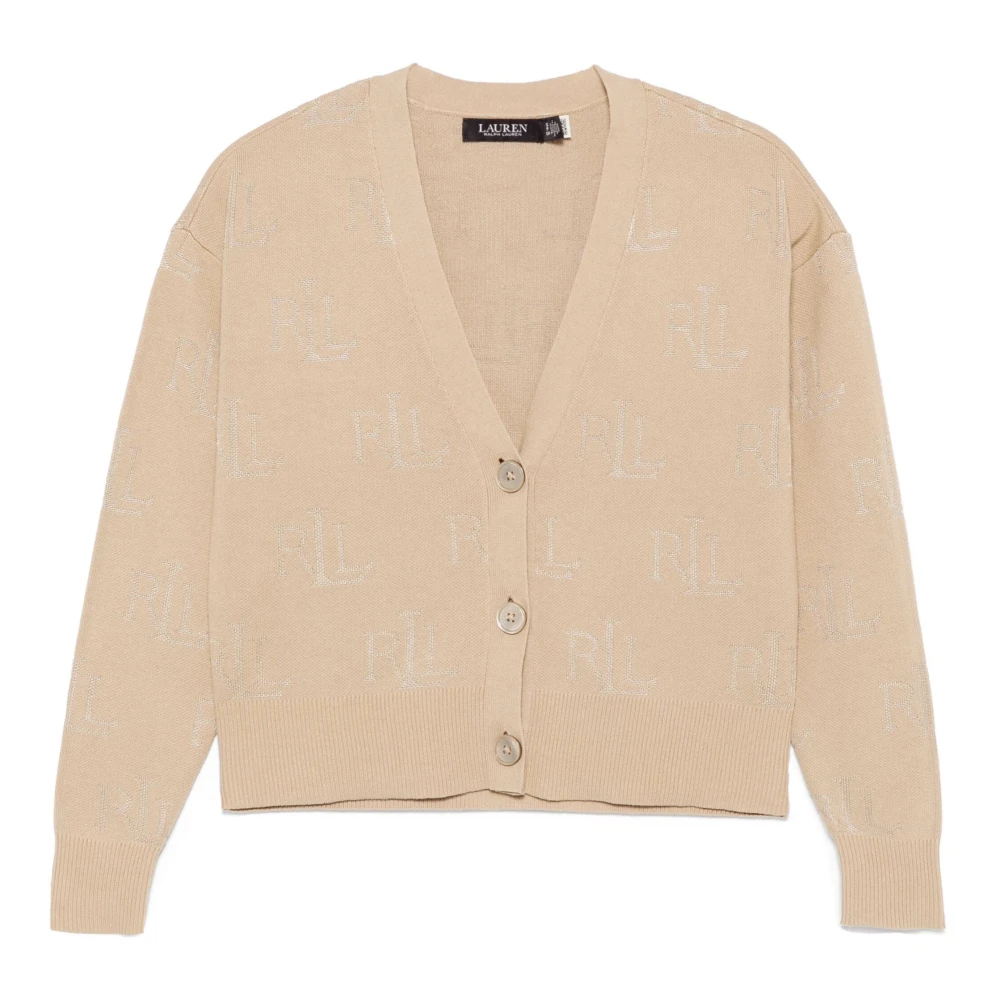 Ralph Lauren Wrenbette Långärmad Kofta Beige, Dam