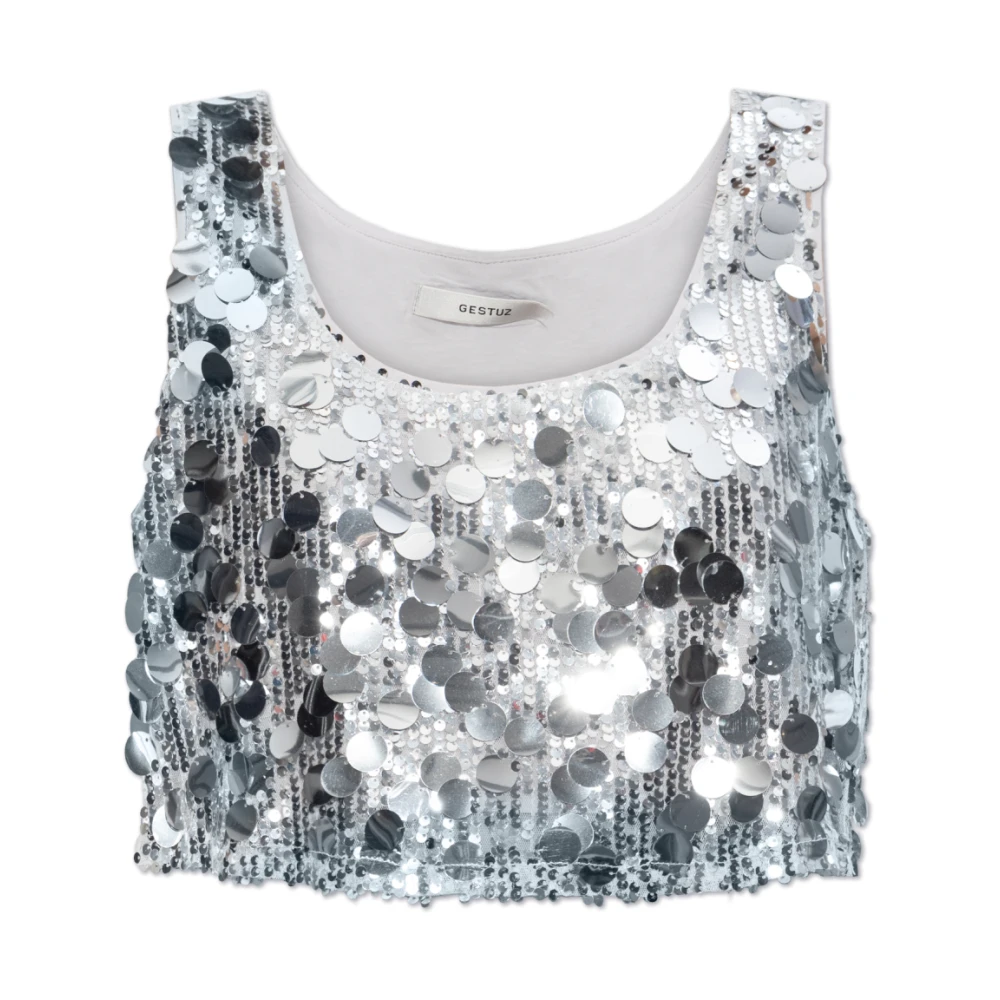 Gestuz GlittaGZ Top Gray Dames