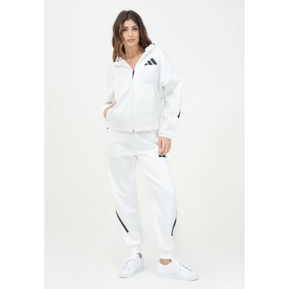 Adidas Teamgeest Witte Sportieve Broek White Dames