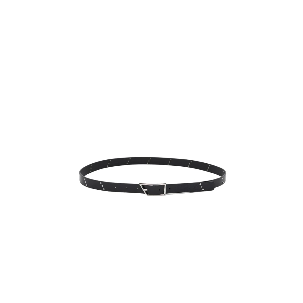 Closed Donna Nero - Cintura In Pelle Con Borchie - Accessories - L