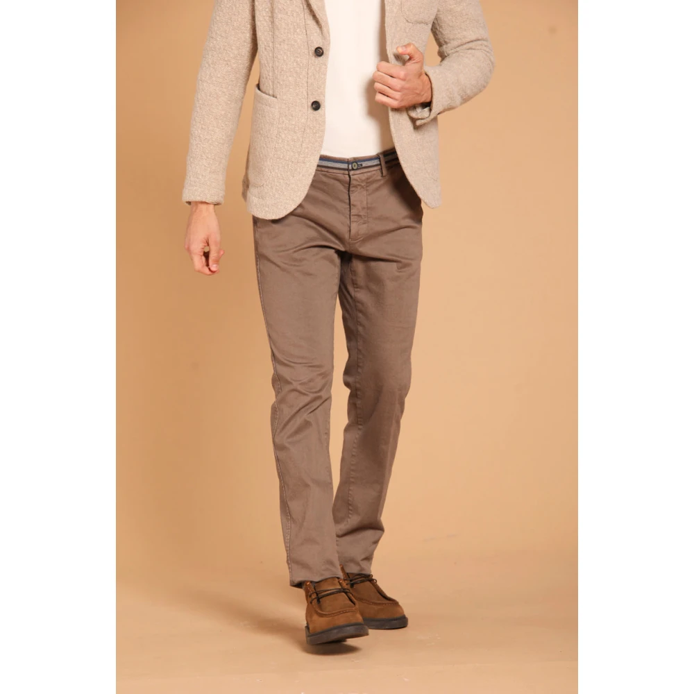 Mason's Winter Heren Chino Broek Slim Fit Brown Heren