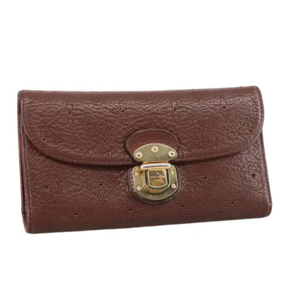 Louis Vuitton Vintage Pre-owned Leather wallets Brown Dames