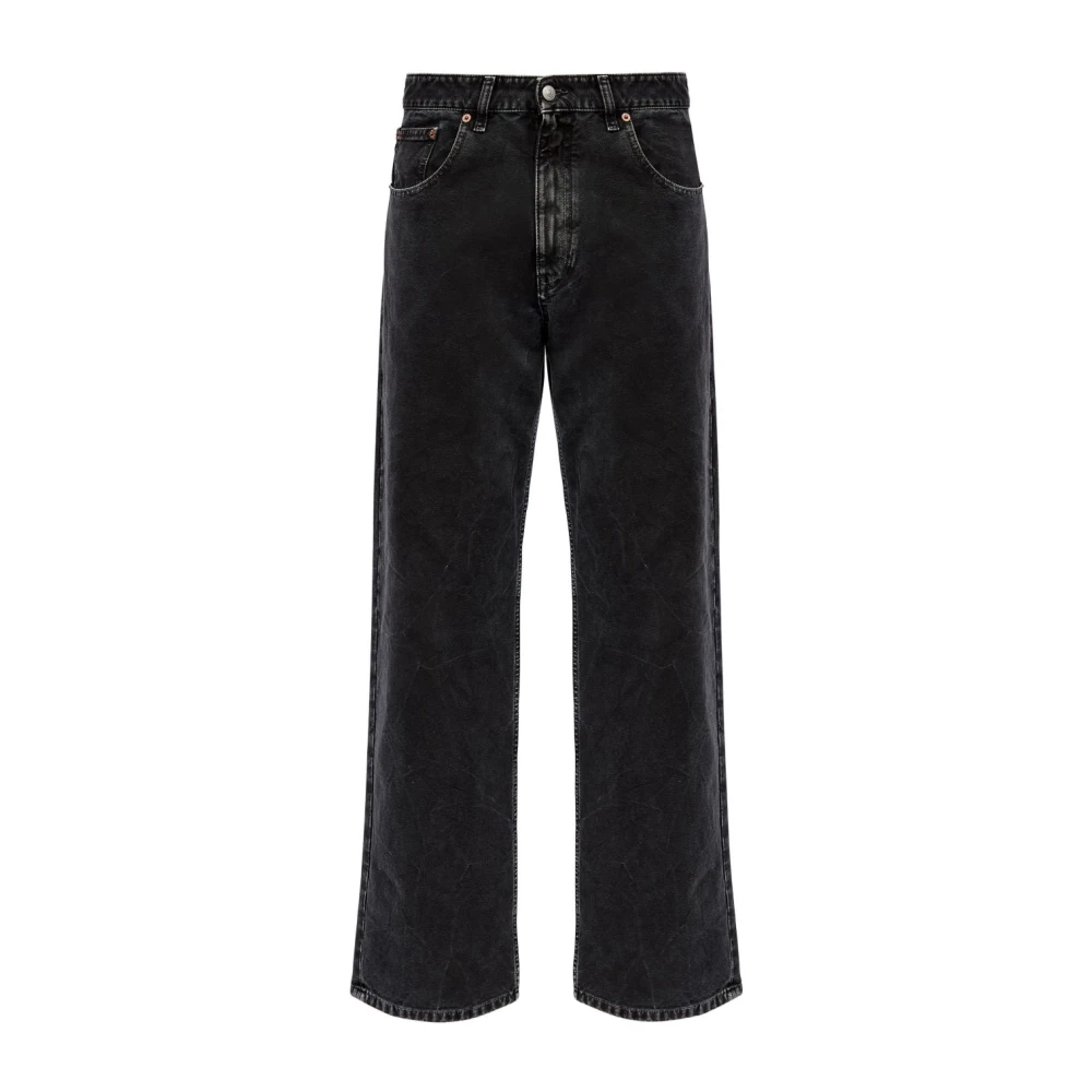 MM6 Maison Margiela Svarta klassiska raka jeans Black, Herr