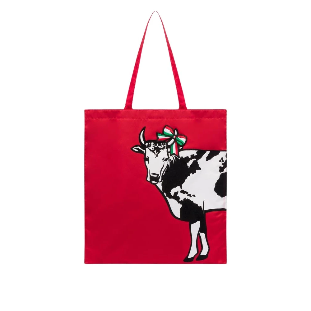 Moschino Women's Printed Tote Archive Cow