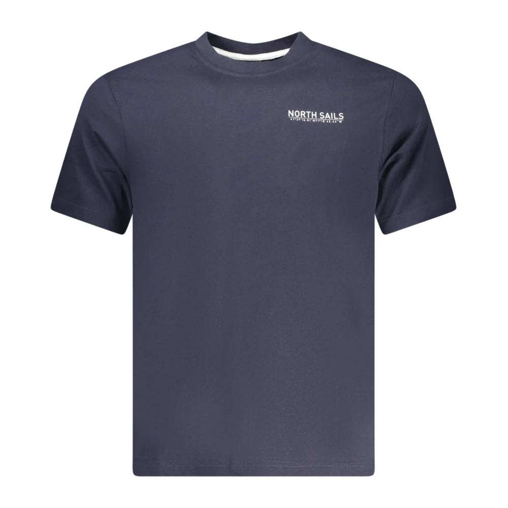 North Sails Blauer Baumwoll Herren T-Shirt Klein - Bild 4