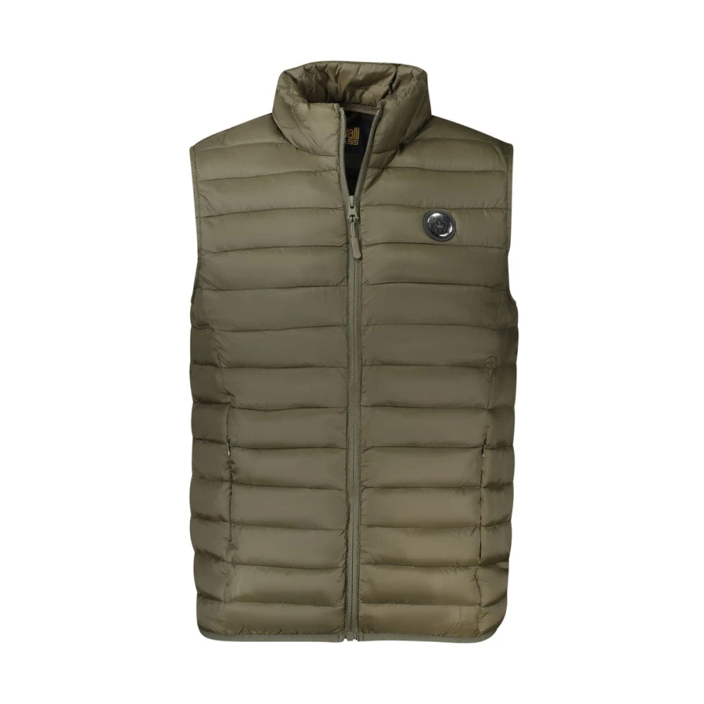 Cavalli Class Men's Green Sleeveless Jacket - Waistcoats - Xl - Jackets