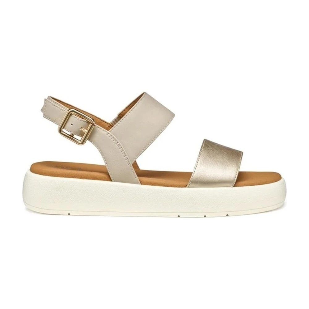 Geox , Flat Sandals, Female, Yellow, 5 Uk, Camalei Flat Sandals
