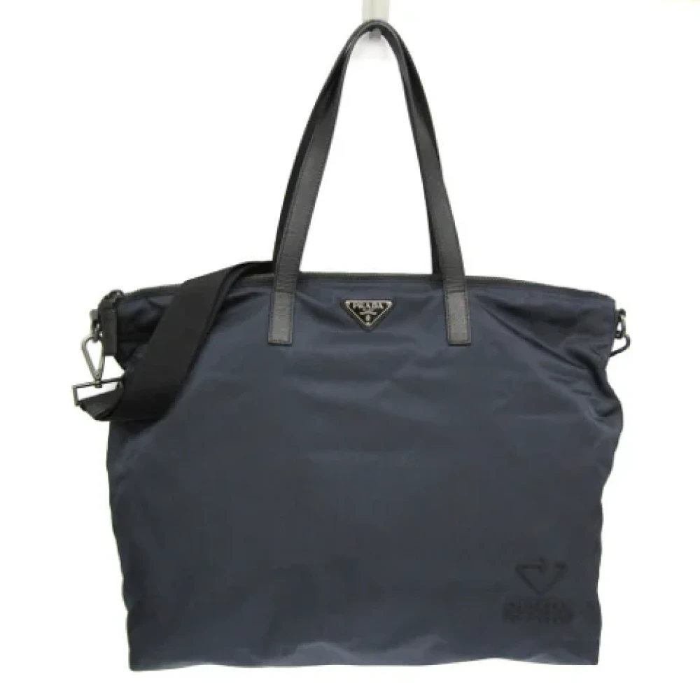 Prada Vintage Pre-owned Leather totes Black Dames