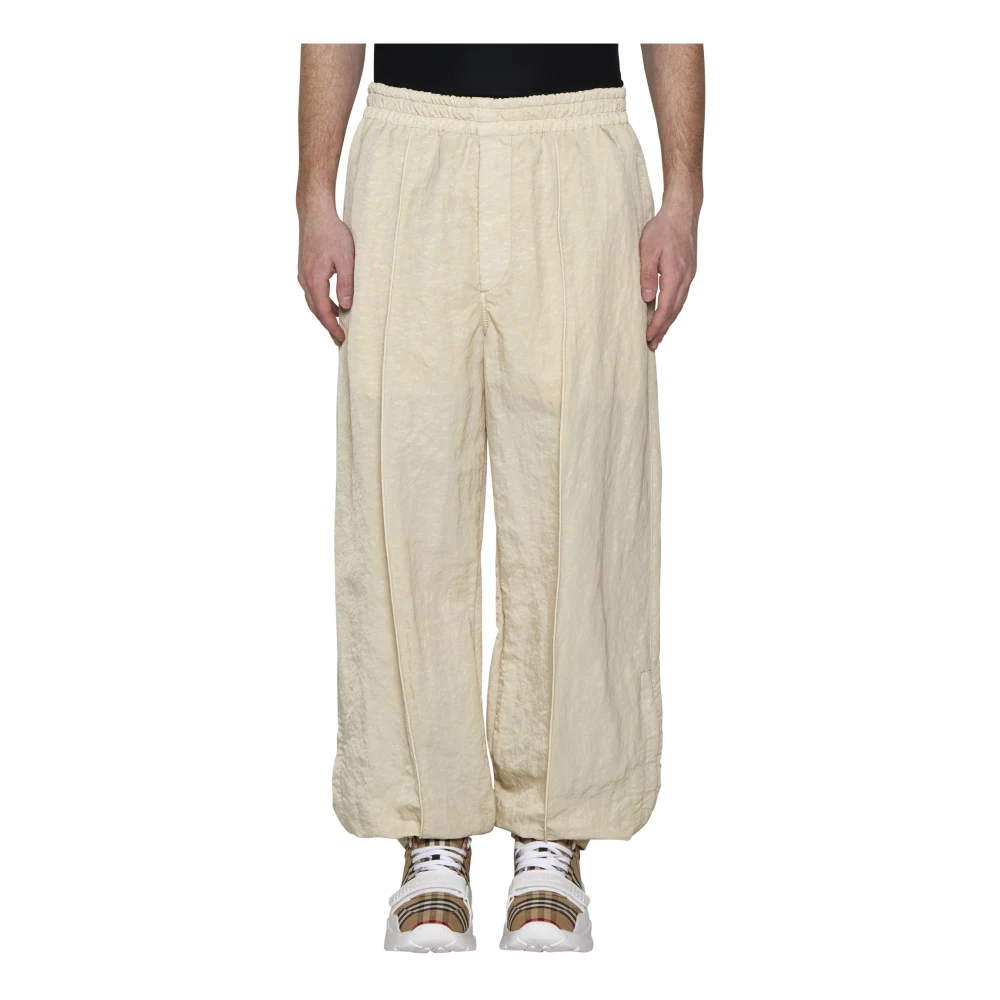 Burberry Elegant Trousers for Men Beige Heren