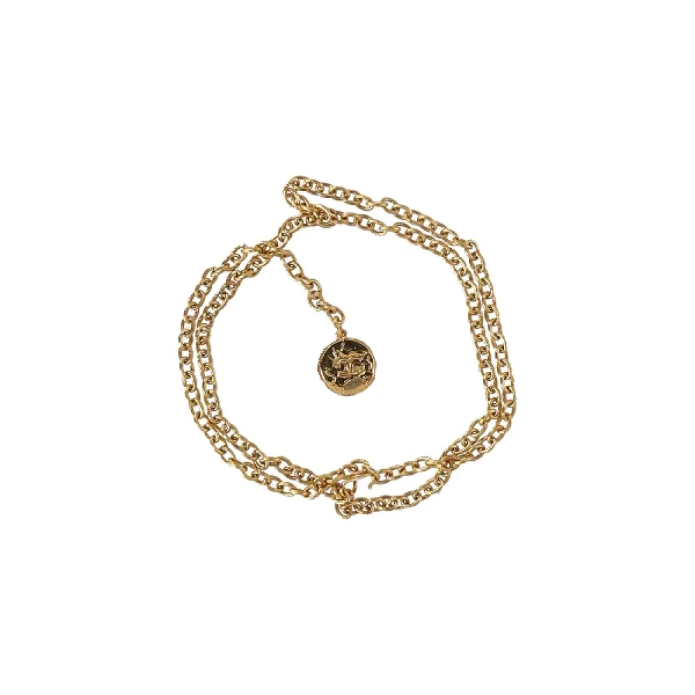 Chanel Vintage Pre-owned Metal belts Yellow Dames