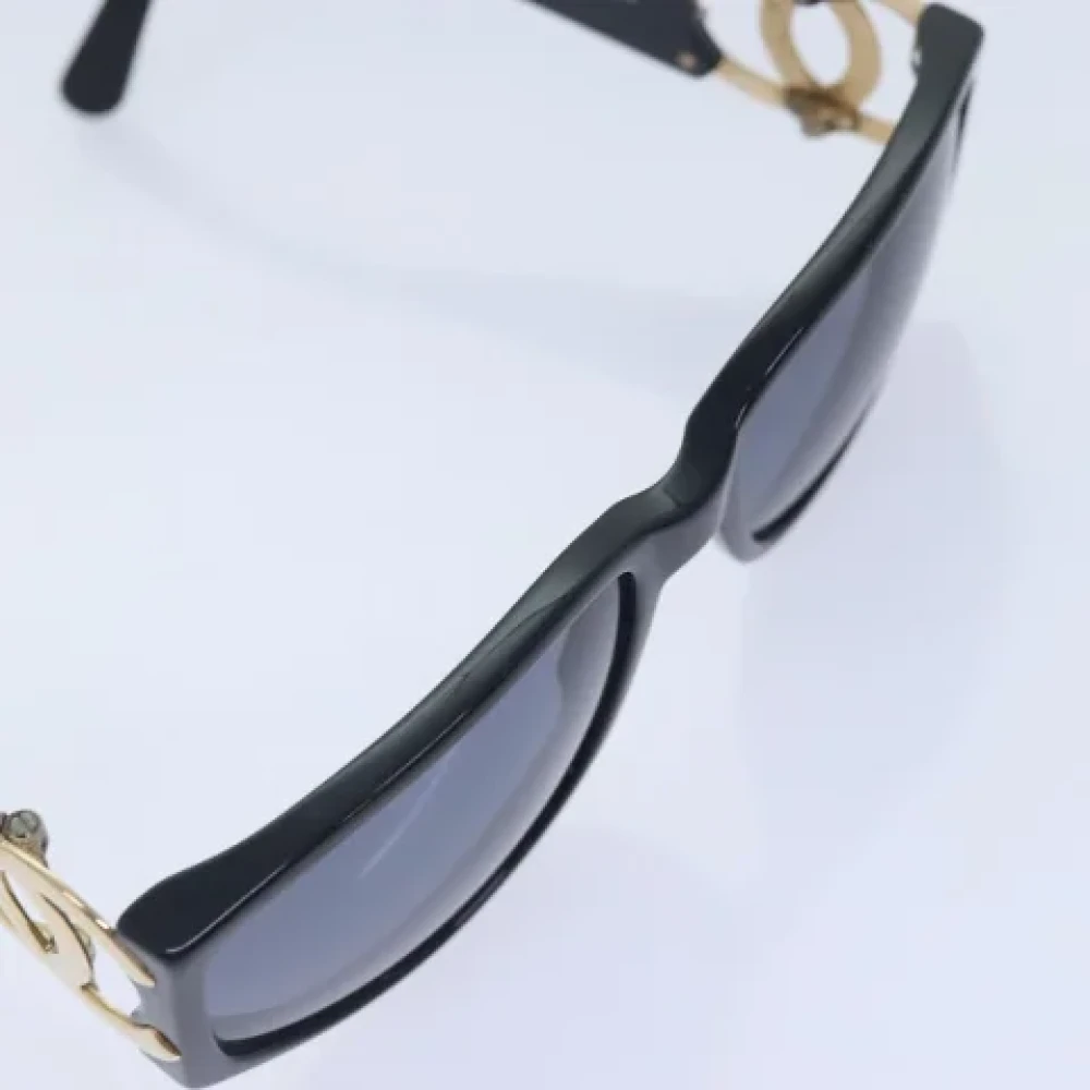 Chanel Vintage Pre-owned Plastic sunglasses Black Dames