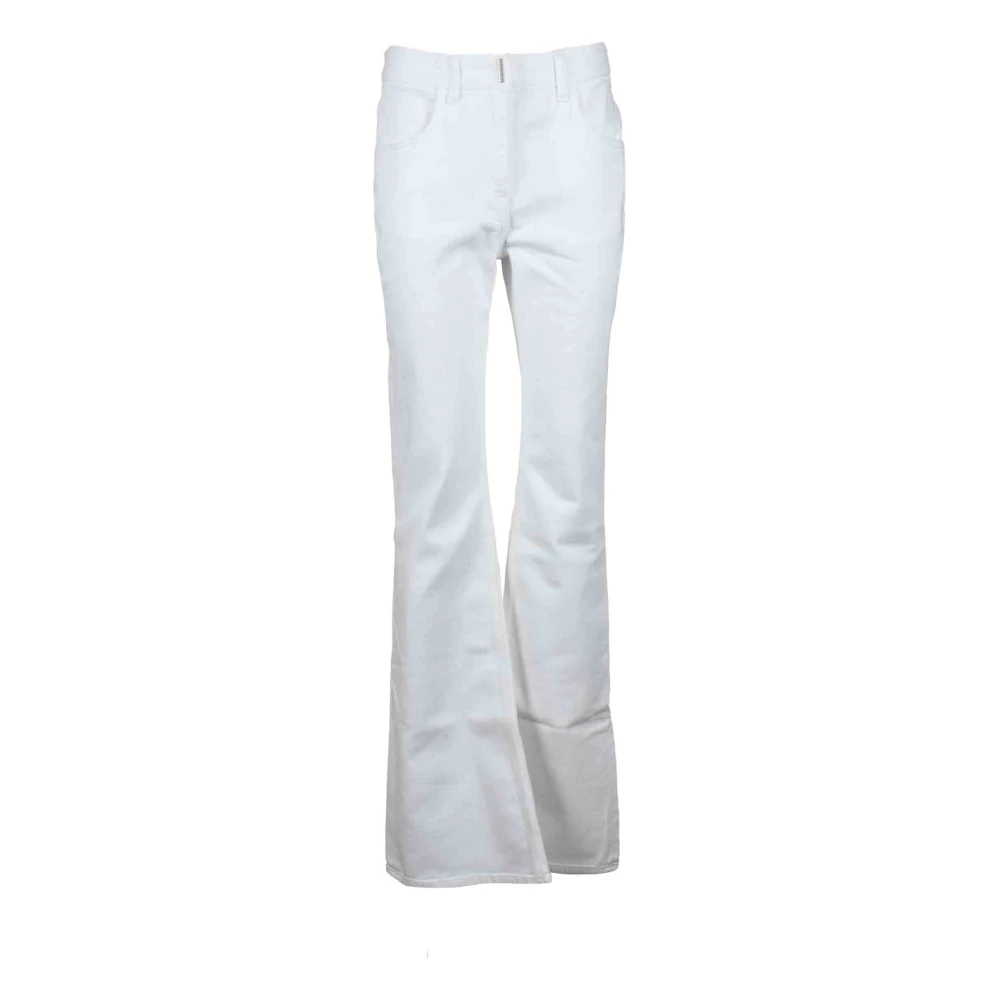 Givenchy Katoen Elastaan Broek White Dames