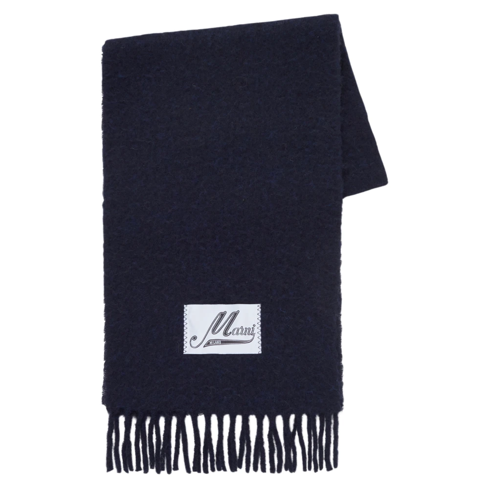 Marni Donna Blu - Sciarpa In Alpaca - Accessories - One Size