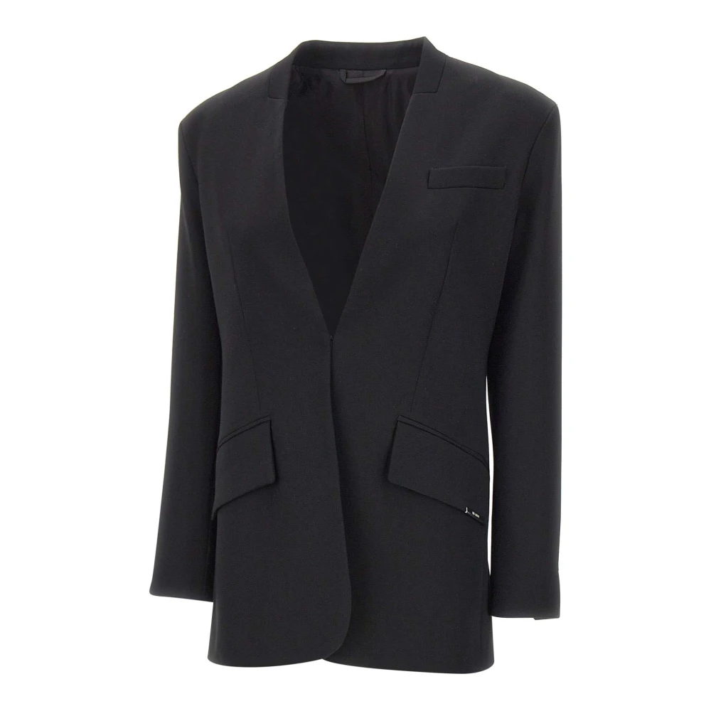 The Attico Women's Black Wool Gabardine Jacket