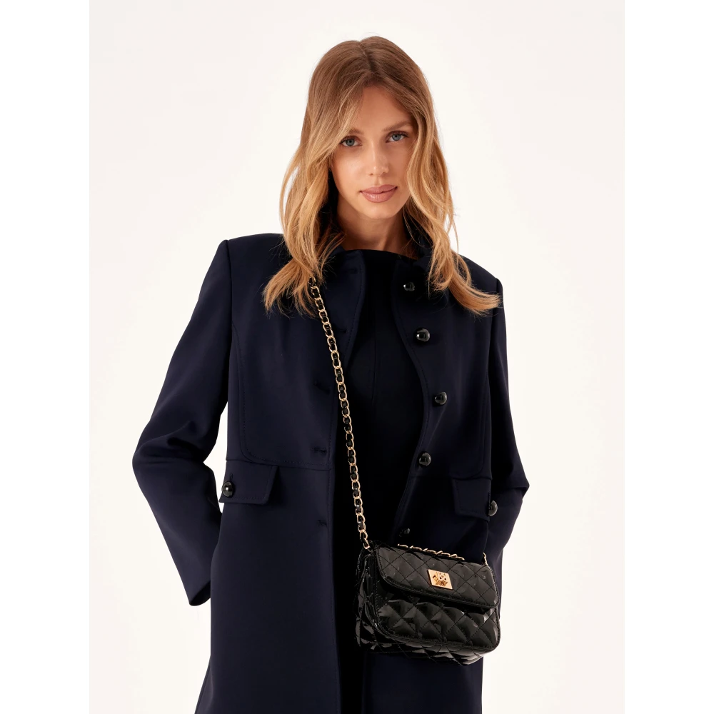 Kazar Zwarte lakleren handtas Black Dames