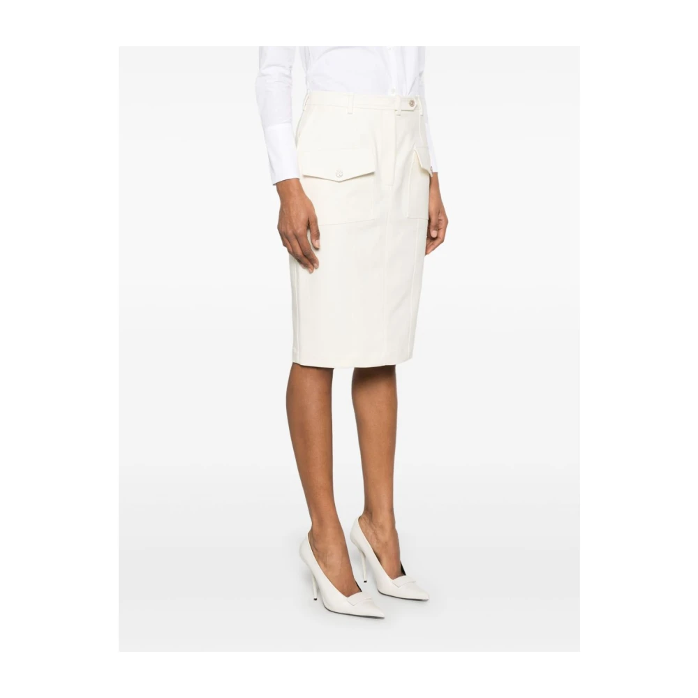 Tom Ford Beige Rok met Achtersplit Beige Dames