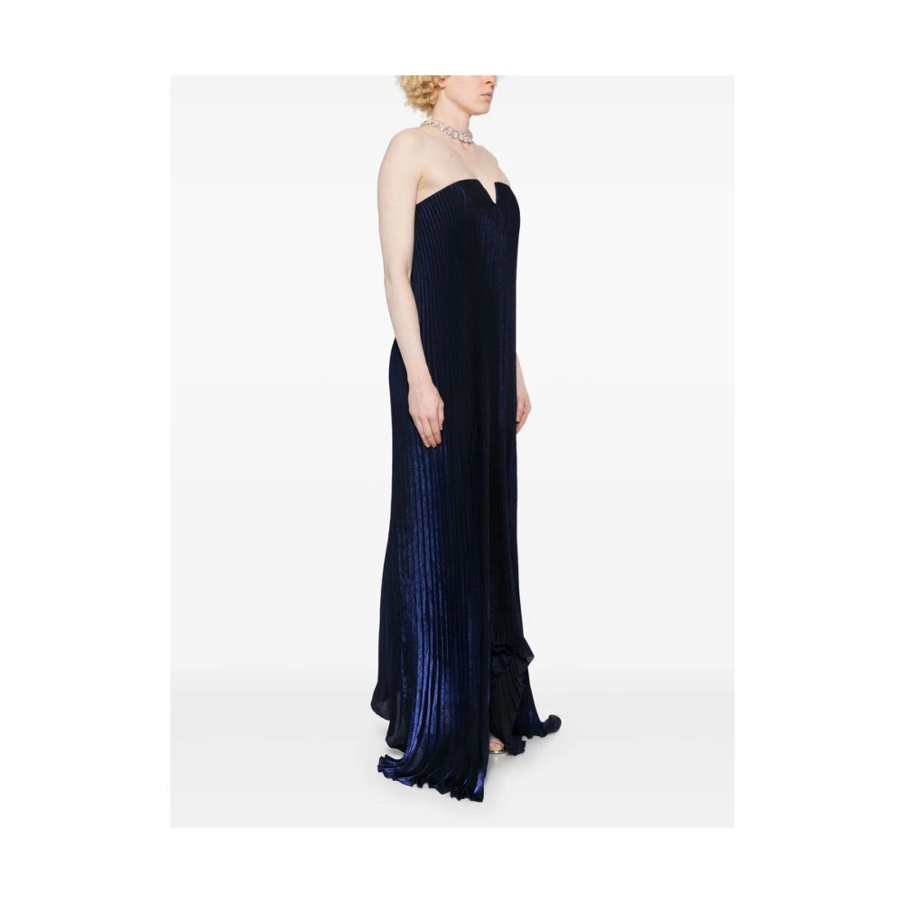 L'idée Midnight Blue Strapless Boned Dress Blue Dames