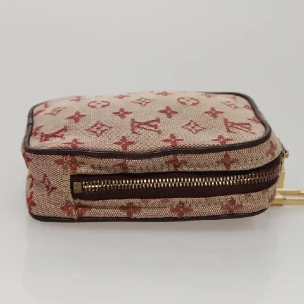 Louis Vuitton Vintage Pre-owned Canvas pouches Red Dames