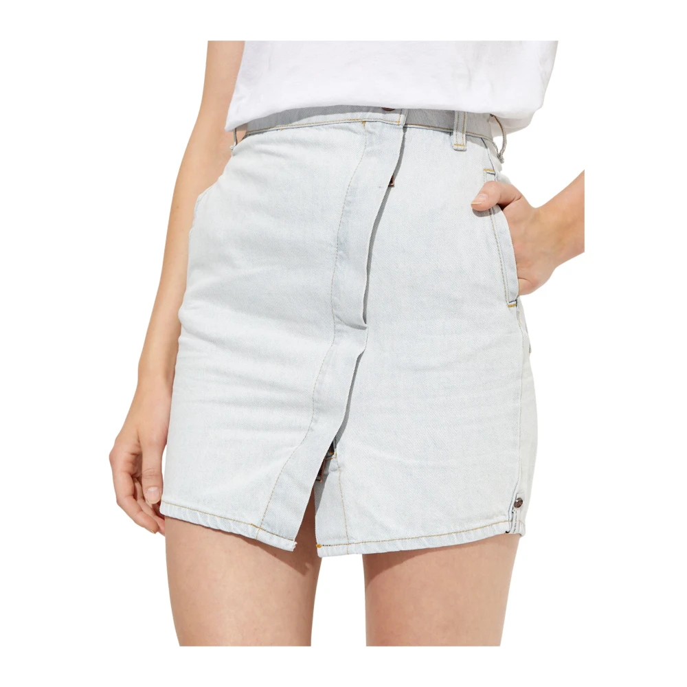 One Teaspoon Blue Society Mini Denim Skirt - Female - Denim Skirts - W24 - Skirts