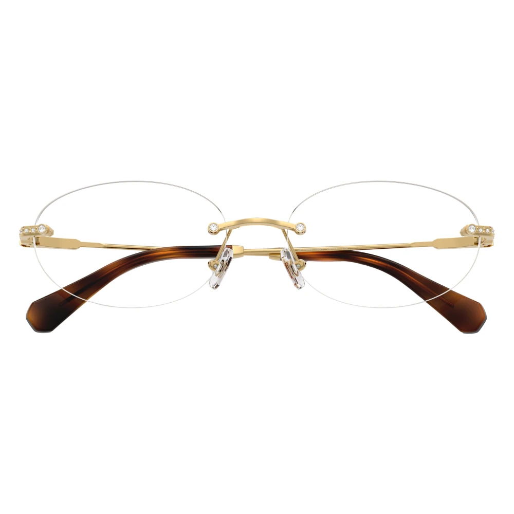 Swarovski Gold Sk1040 4004 Woman Optical Frames Metal Transparent Round Normal - Image 2