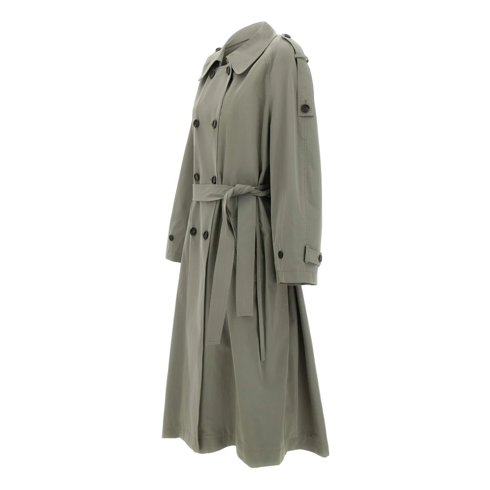 LOW Classic Khaki Groene Trenchcoat met Riemtas Green Dames