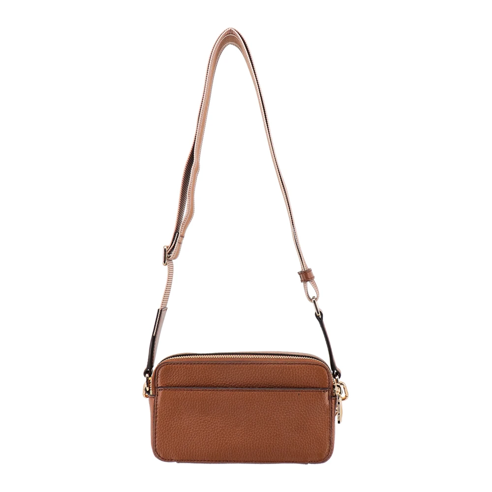 Michael Kors Leren Schoudertas Brown Dames