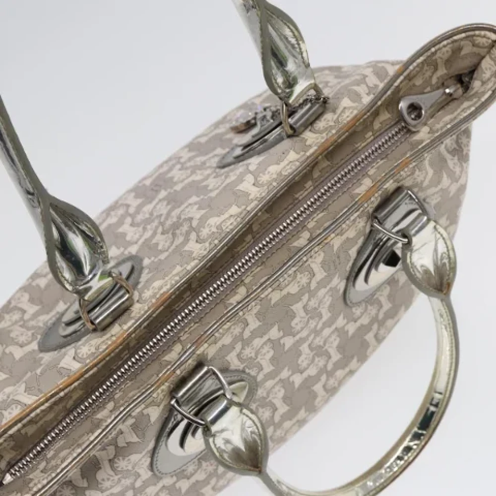 Celine Vintage Pre-owned Canvas celine-bags Gray Dames