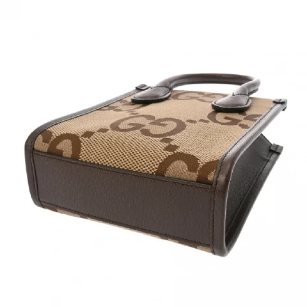 Gucci Vintage Pre-owned Canvas gucci-bags Beige Dames