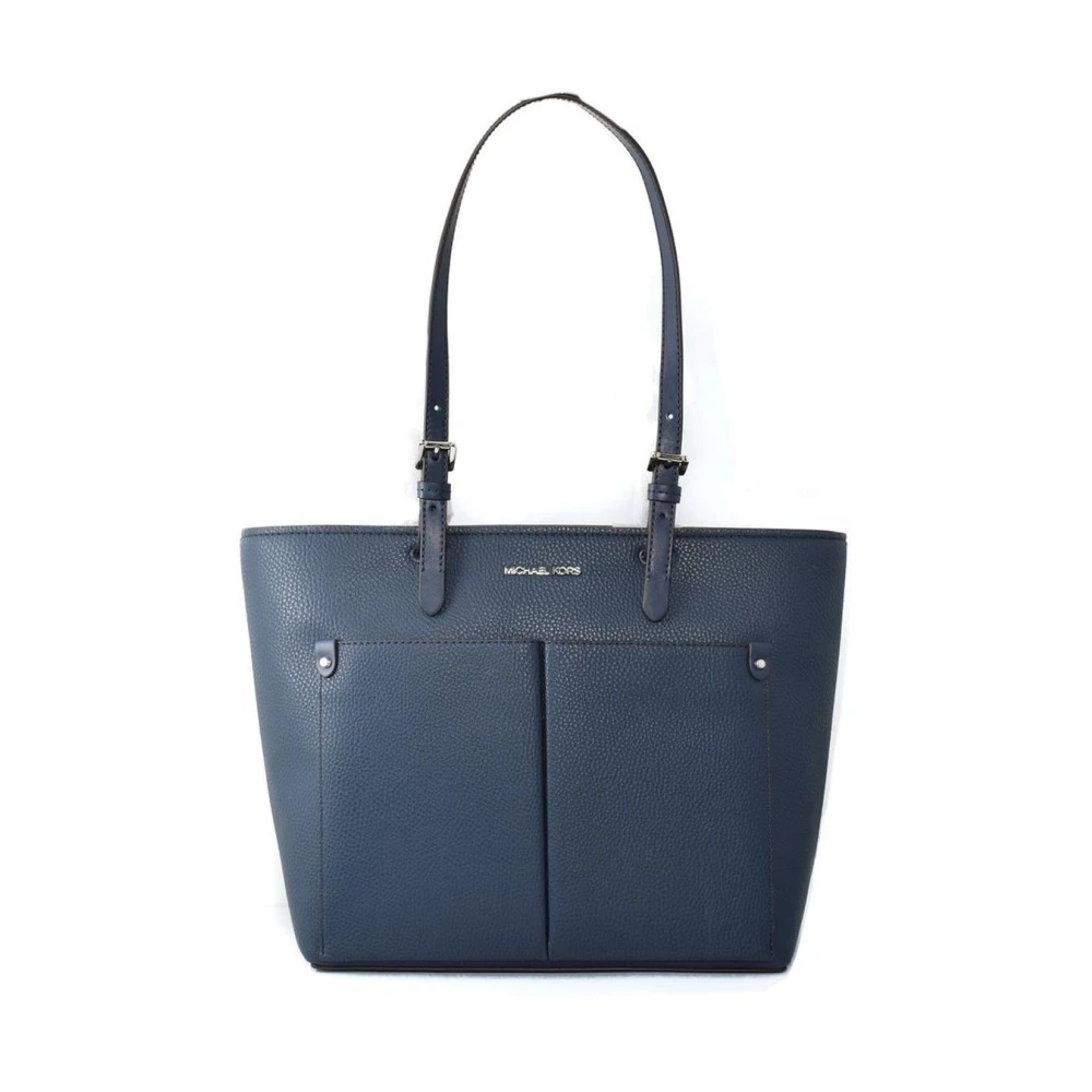 Michael Kors Women's Blue Jet Set Medium Pocket Tote