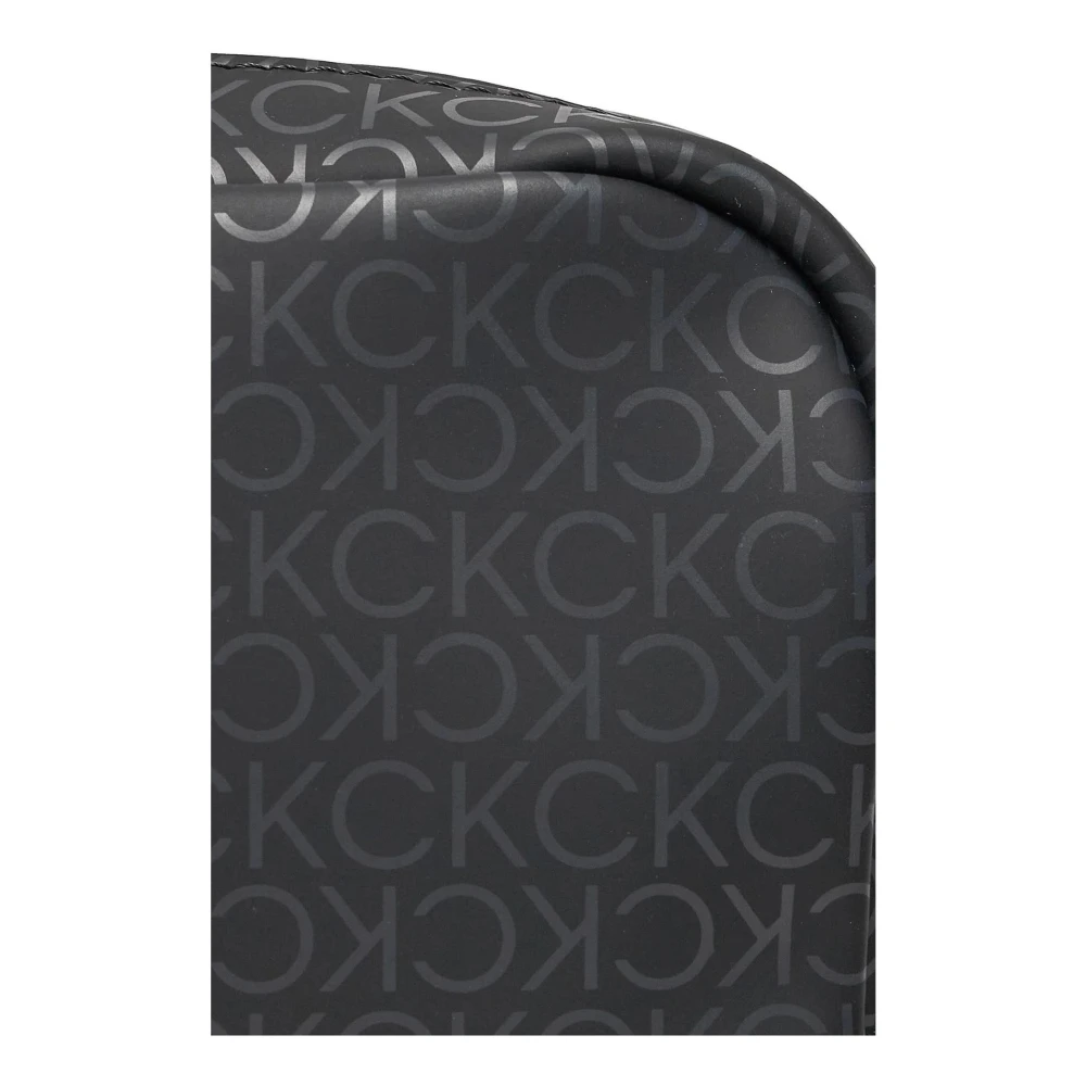 Calvin Klein Stijlvolle schoudertas met ritssluiting Black Heren