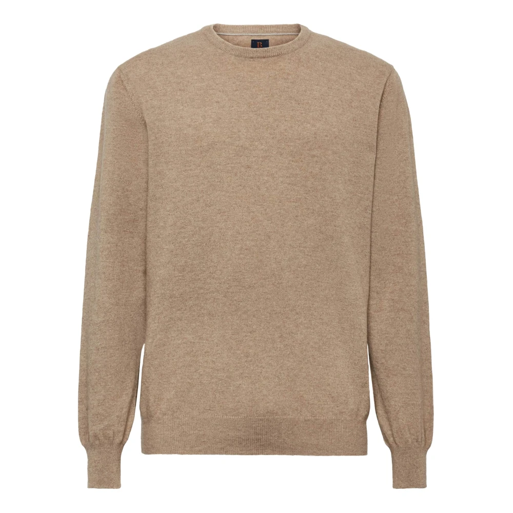 Boggi Milano Crew Neck Tröja I Cashmere Beige, Herr