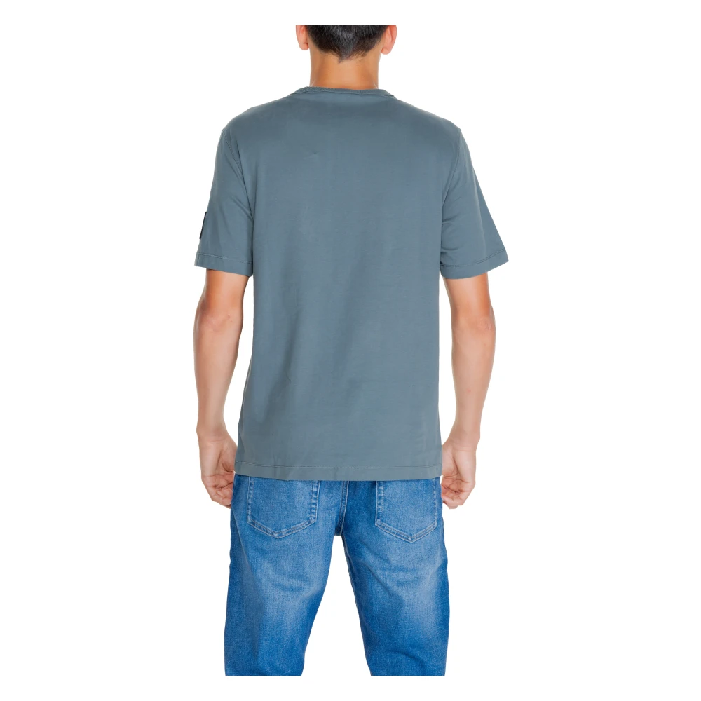 Calvin Klein Jeans Reguliere Tee Herfst Winter Collectie Katoen Blue Heren