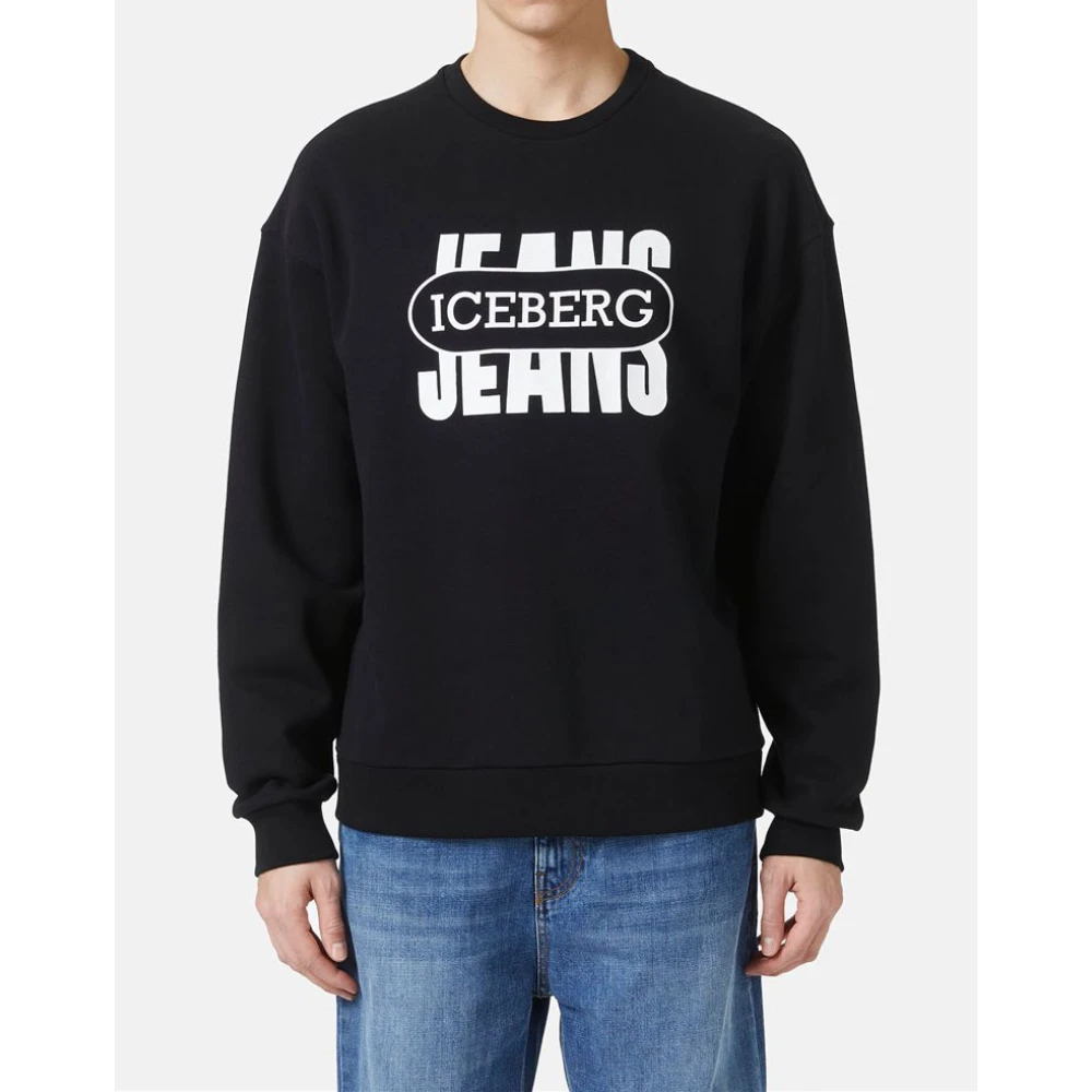 Iceberg 50e verjaardag crewneck sweatshirt Black Heren