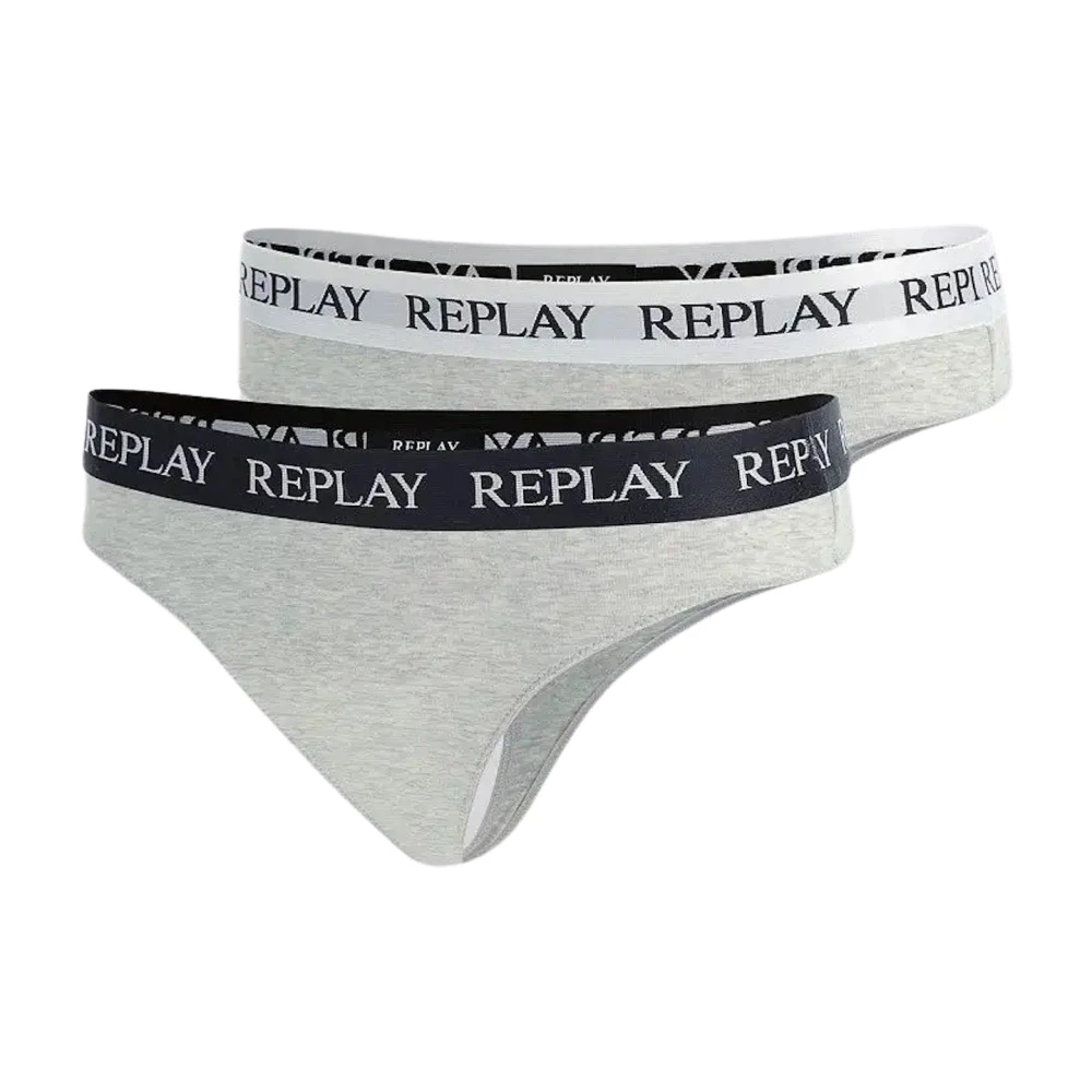 Replay Dames Logo Taille String 2-Pack Multicolor Dames