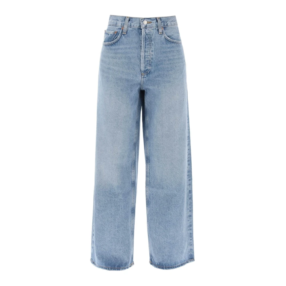 Agolde Laaghangende Baggy Jeans in Libertine Blue Dames