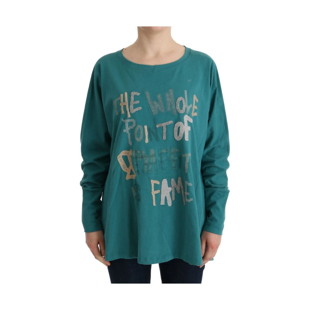 John Galliano Elegante katoenen trui in groen Green Dames
