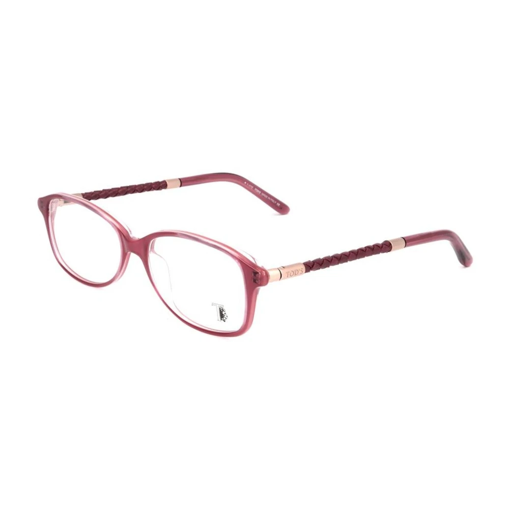 Tod's Women's Red Glasses, One Size, Acetate Dial Frames