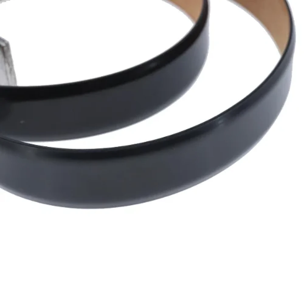 Louis Vuitton Vintage Pre-owned Leather belts Black Dames