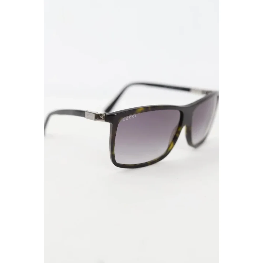 Gucci Vintage Pre-owned Plastic sunglasses Black Dames