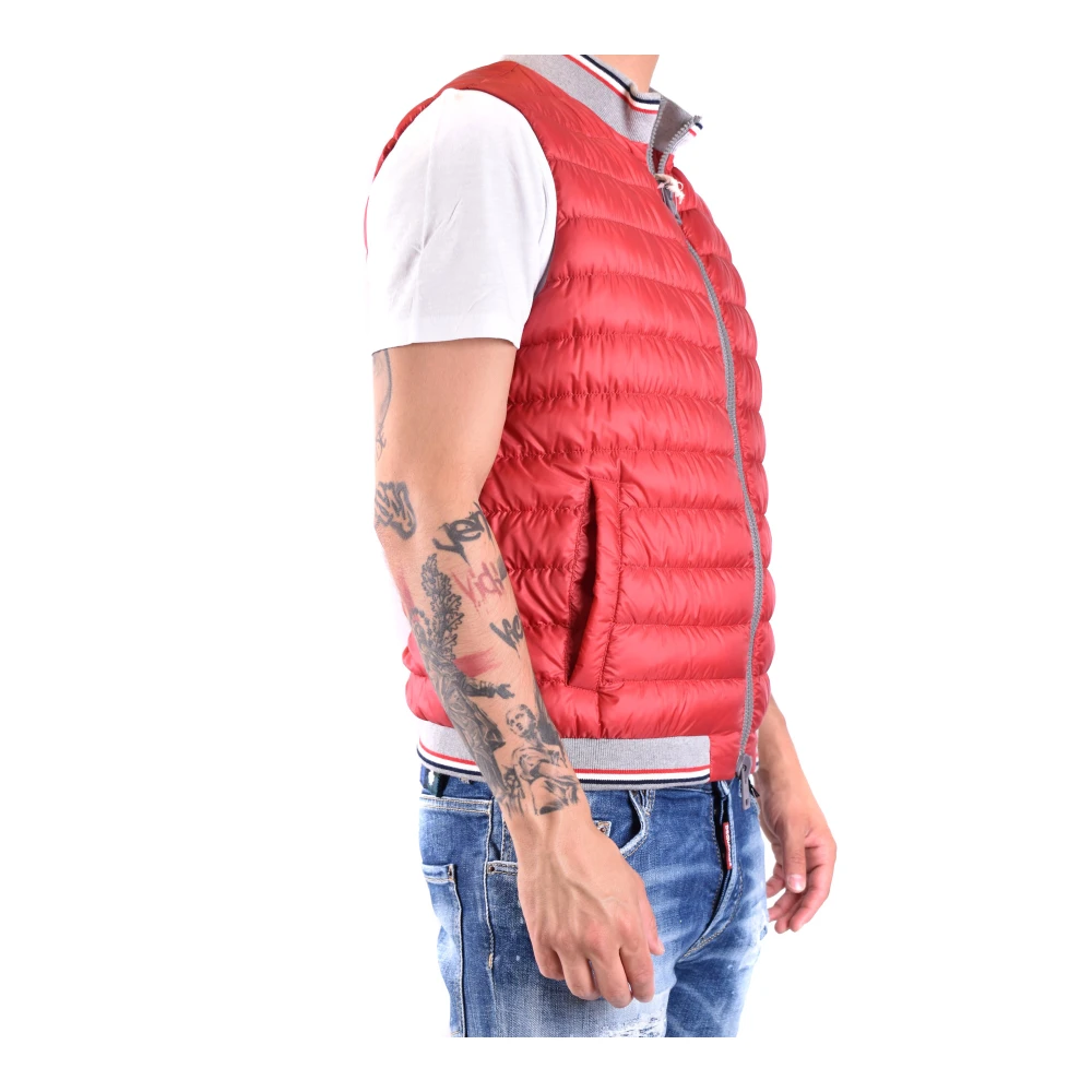 Herno Stijlvolle Vest Red Heren