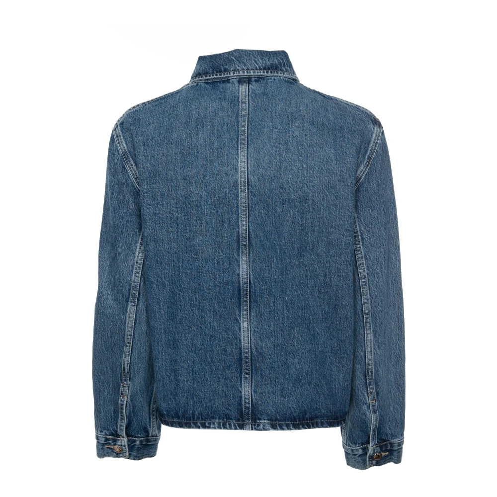 Samsøe Denim Cardigan met Regular Fit Blue Dames