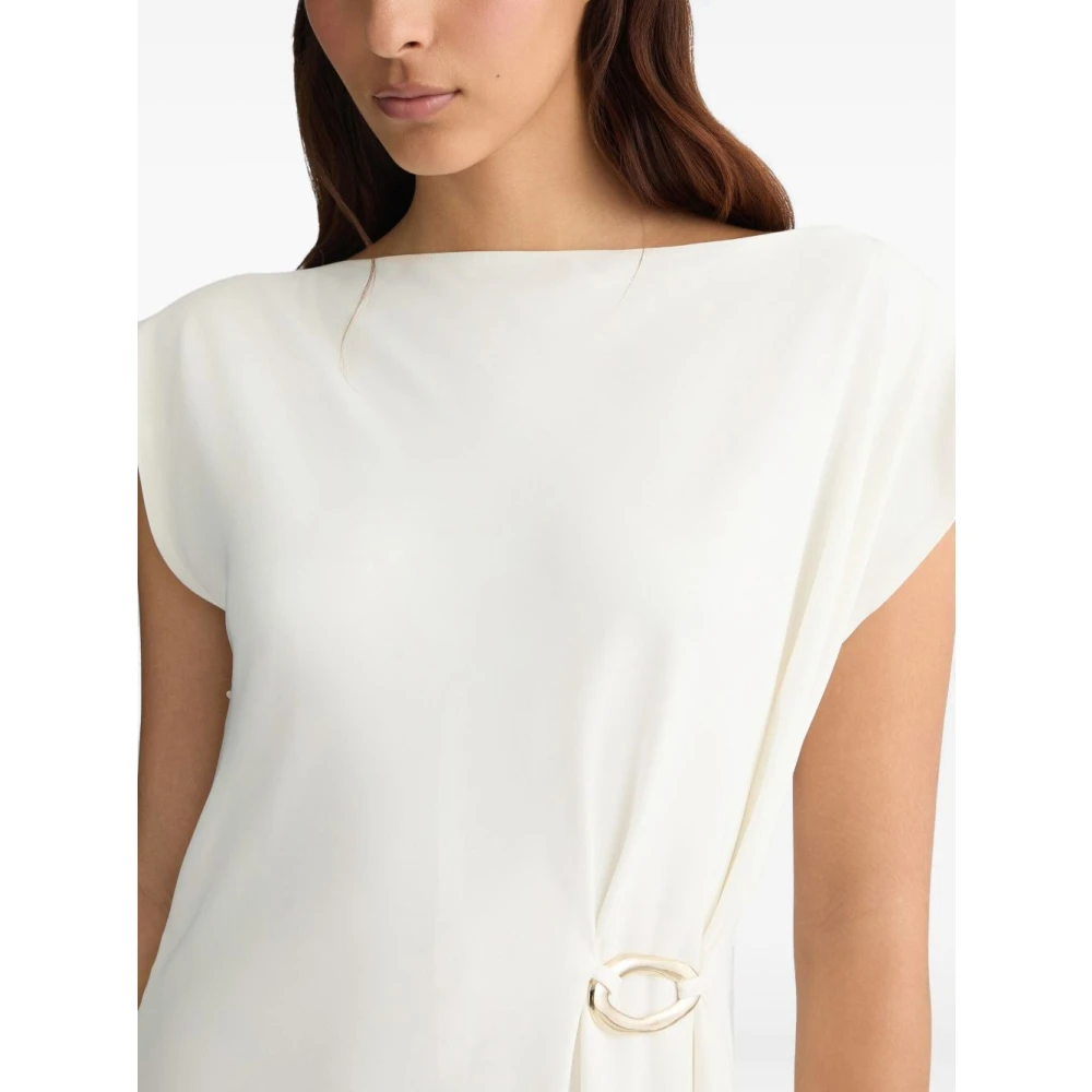 Liu Jo Witte Jurk Elegante Stijl White Dames