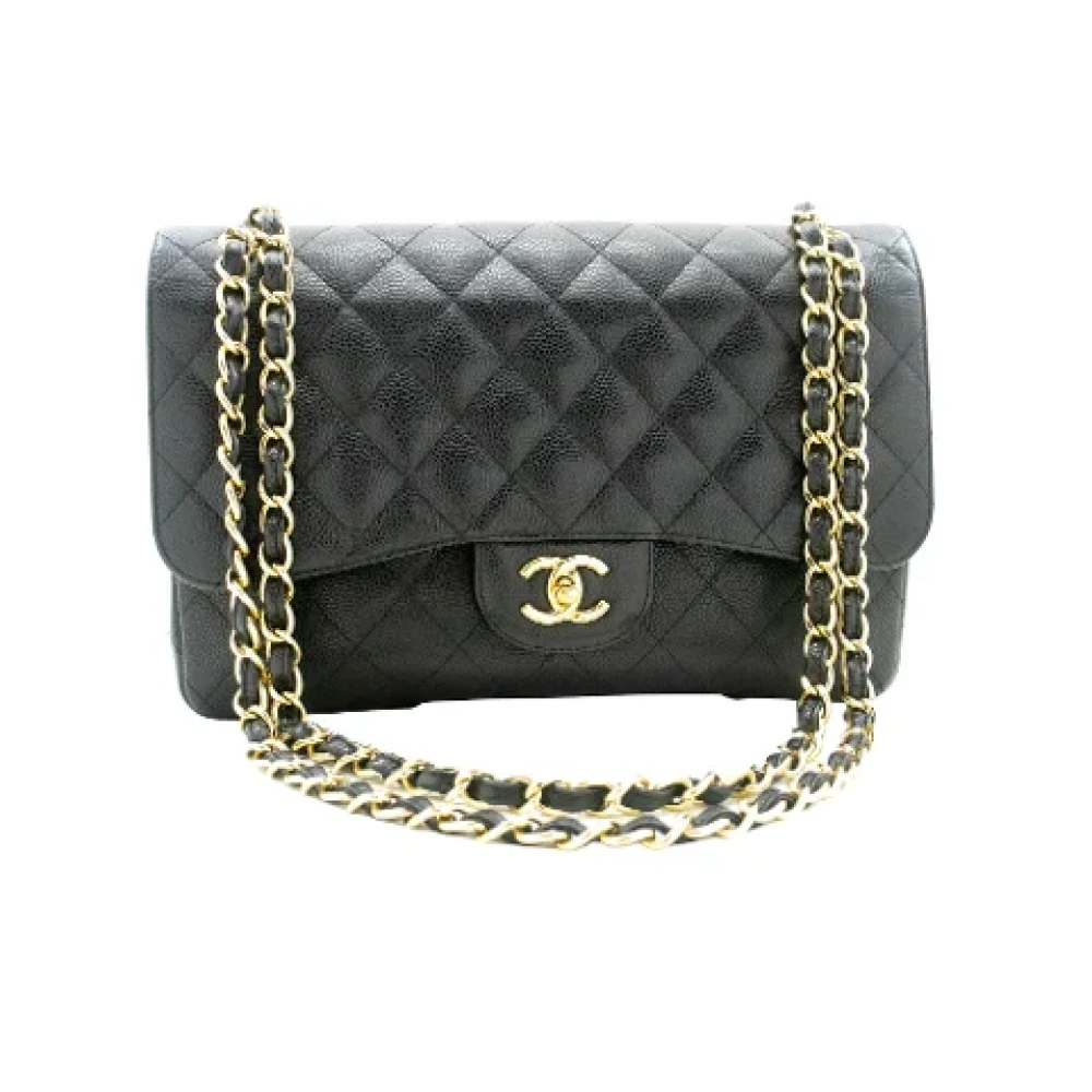 Chanel Vintage Pre-owned Leather shoulder-bags Black Dames