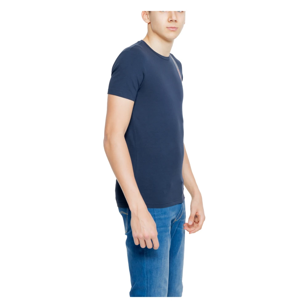 Emporio Armani Heren Basic T-shirt Lente Zomer Collectie Blue Heren