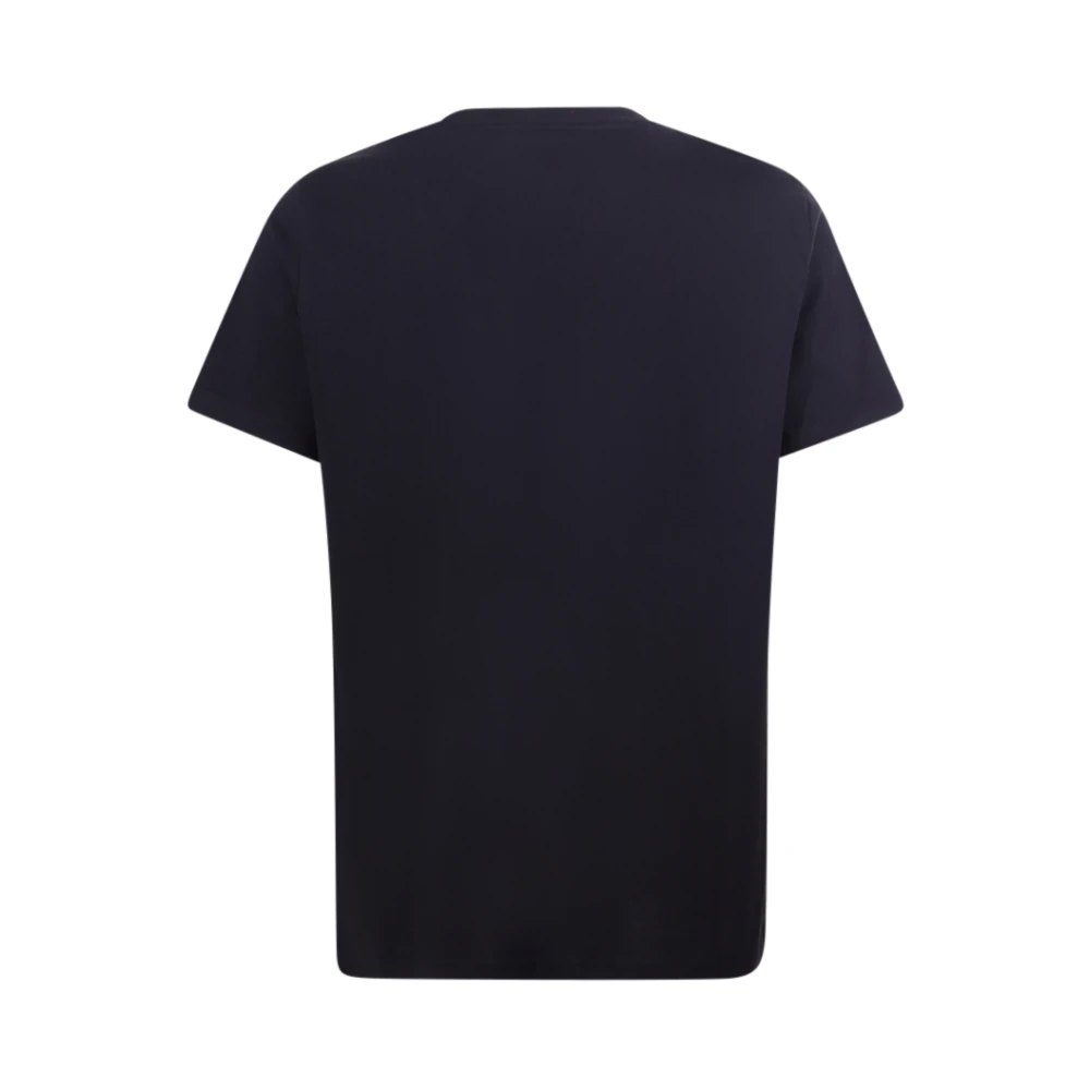 Dondup Zwarte Crew-neck T-shirt met Logo Black Heren