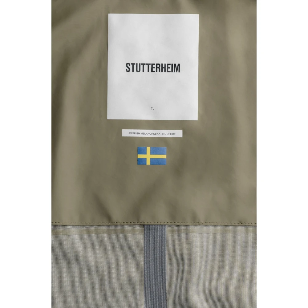 Stutterheim Lichtgewicht Waterdichte Parka Green Heren