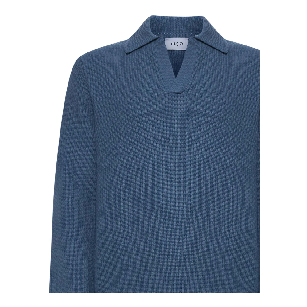 D4.0 Blauwe Sweaters voor Mannen Blue Heren