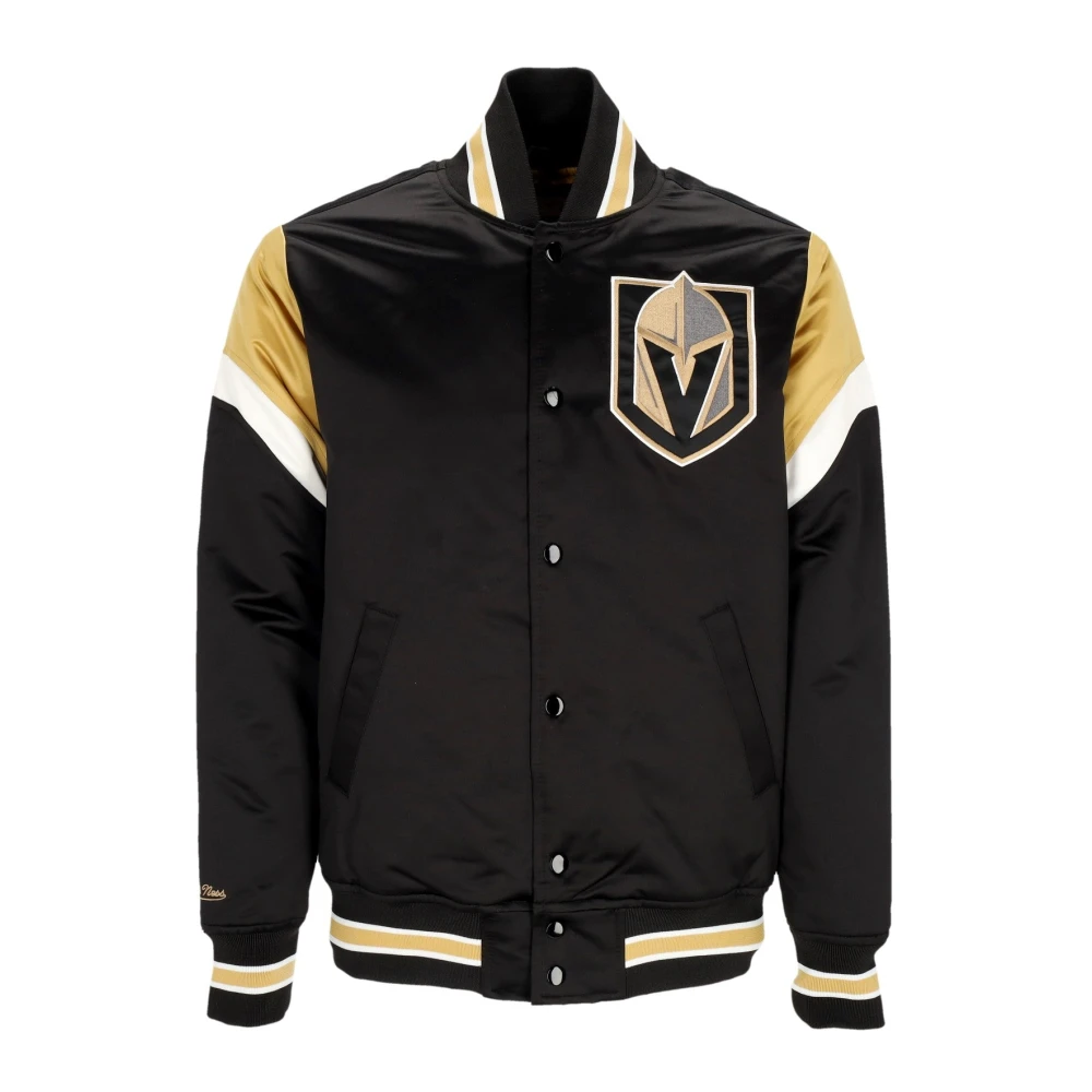 Mitchell & Ness NHL Heavyweight Bomberjacka med Vegas Golden Knights Logo Black, Herr